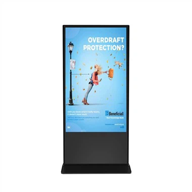 Paparan papan tanda digital untuk bank kewangan