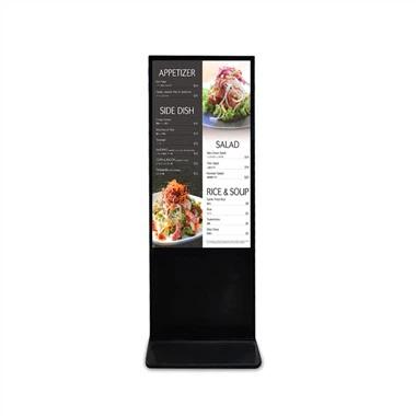Paparan papan tanda digital restoran